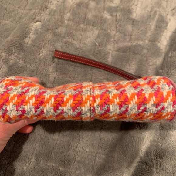 Vintage Coach tweed houndstooth wristlet - Picture 7 of 7